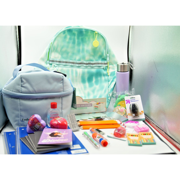 EcoTech Tie-Dye Backpack with Embark Lunch Bag and Back to School Supply Set - Picture 1 of 16